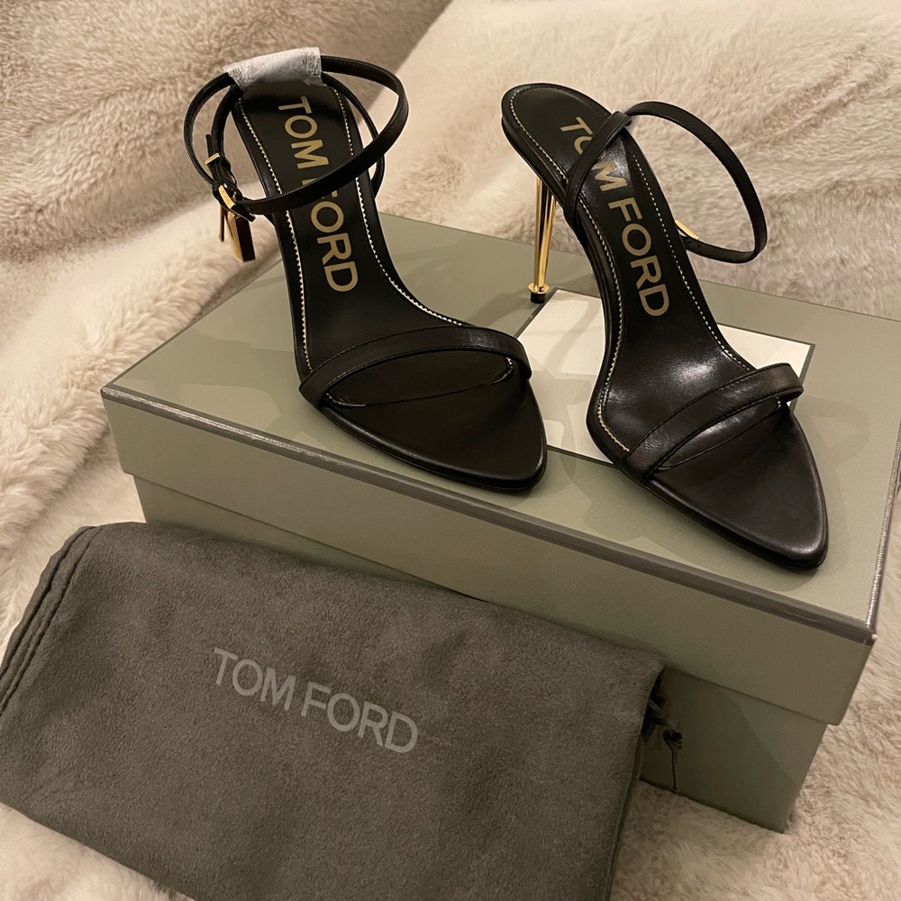 Tom Ford Lock Stiletto Sandals brand new